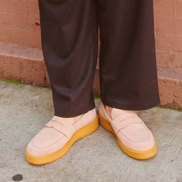 Vinnys Creeper Suede Penny Loafer Blush Beige Preppy Vinnys Creeper Suede Penny Loafer Blush Beige Preppy main image 3